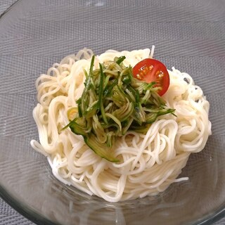 簡単☆キムチ味そうめん